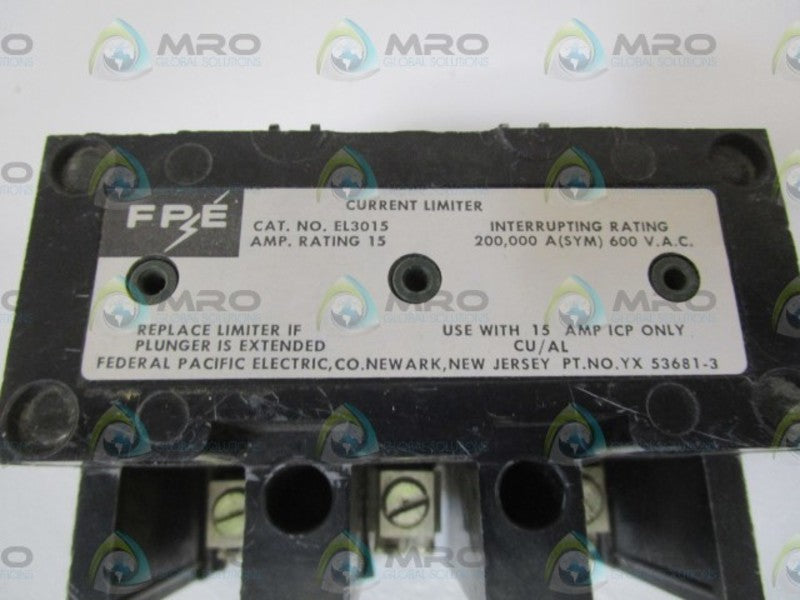 FPE CURRENT LIMITER EL3015 UNMP