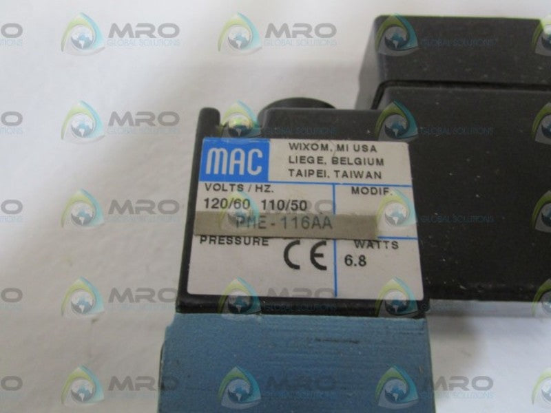 MAC SOLENOID VALVE PME-116AA UNMP