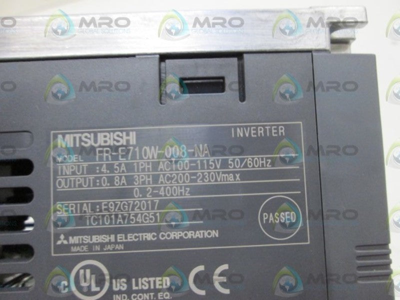 MITSUBISHI INVERTER FR-E710W-008-NA NSMP