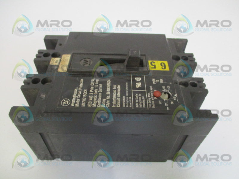 WESTINGHOUSE MCP03150CR CIRCUIT BREAKER 15A UNMP