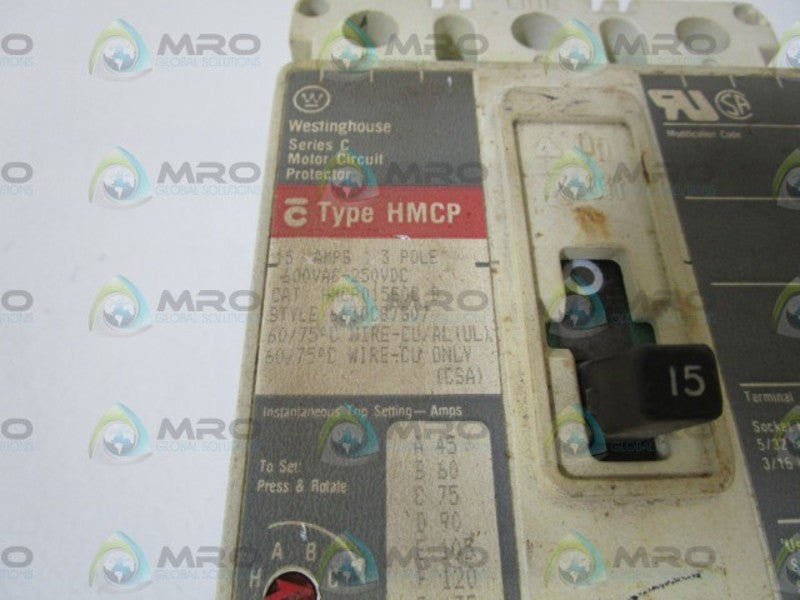WESTINGHOUSE HMCP015E0CB w/ ELC3015R (CRACKED) UNMP
