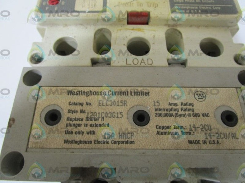 WESTINGHOUSE HMCP015E0CB w/ ELC3015R (CRACKED) UNMP