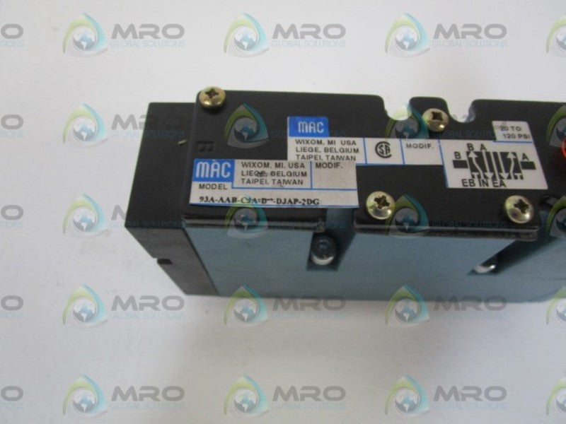MAC SOLENOID VALVE 93A-AAB-CJA-D-DJAP-2DG NSNP
