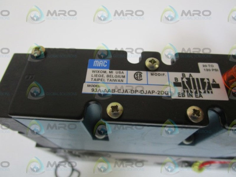 MAC SOLENOID VALVE 93A-AAB-CJA-DP-DJAP-2DG NSMP