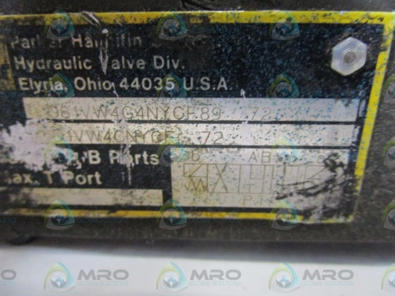 PARKER PILOT VALVE BASE D61VW4G4NYCF89 72 UNMP