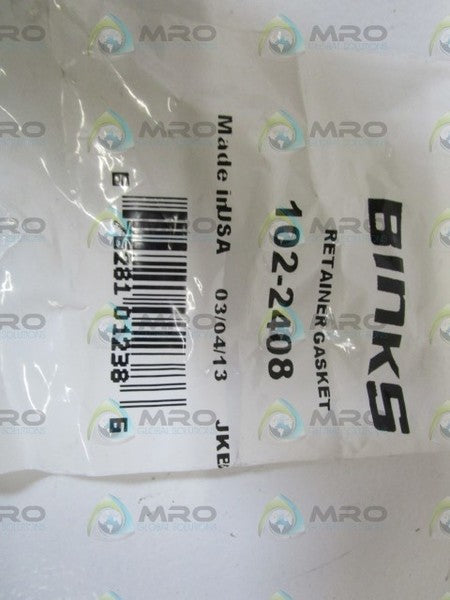 LOT OF 5 BINKS RETAINER GASKET 102-2408 NSMP