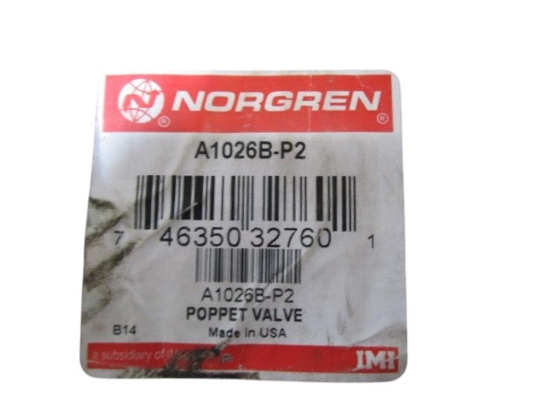 NORGREN POPPET VALVE A1026B-P2 NSMP