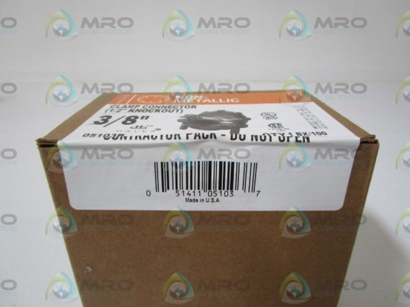 LOT OF 100 HALEX 05103B 3/8" NSFS