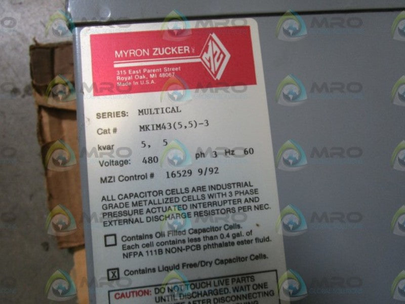 MYRON ZUCKER CAPACITOR MKIM43 (5,5) -3 NSMP