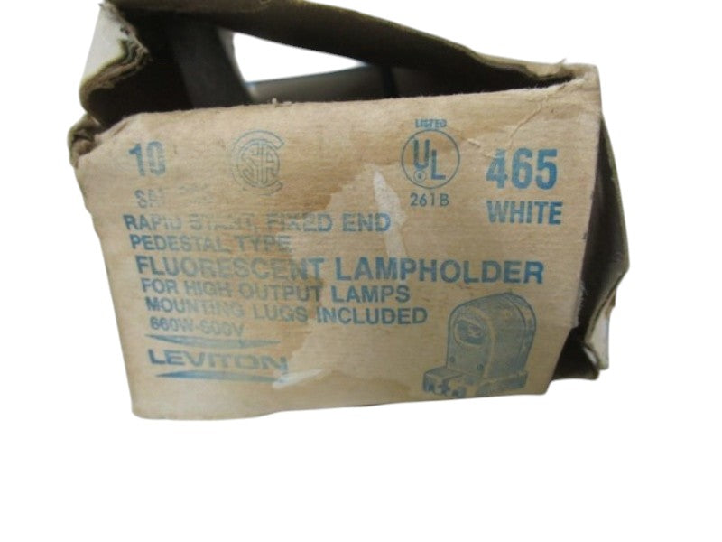 LOT OF 4 LEVITON FLUORESCENT LAMPHOLDER 465 NSMP