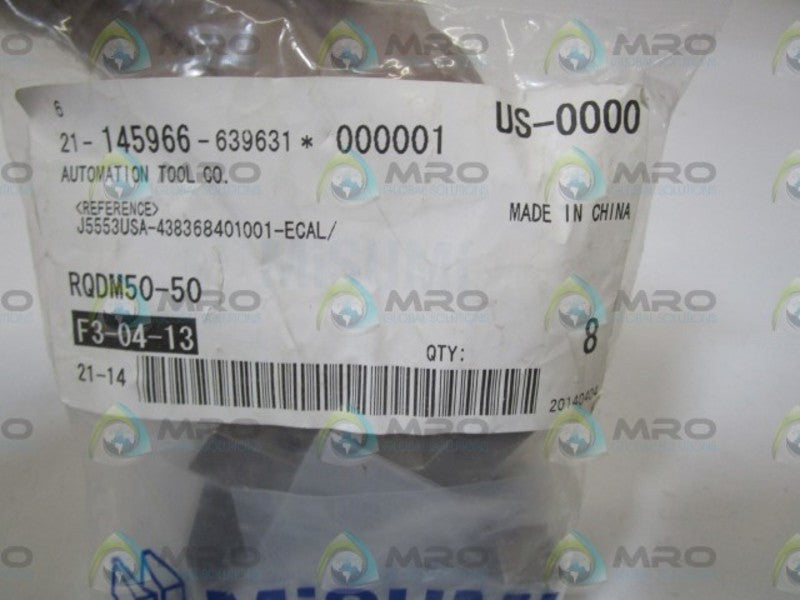 LOT OF 8 MISUMI RQDM50-50 NSMP