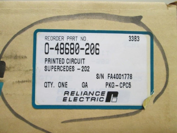 RELIANCE ELECTRIC PC BOARD BASE DRIVER DMD (REMANUFACTURED) NSMP