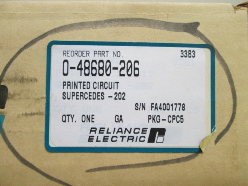 RELIANCE ELECTRIC PC BOARD BASE DRIVER DMD (REMANUFACTURED) NSMP