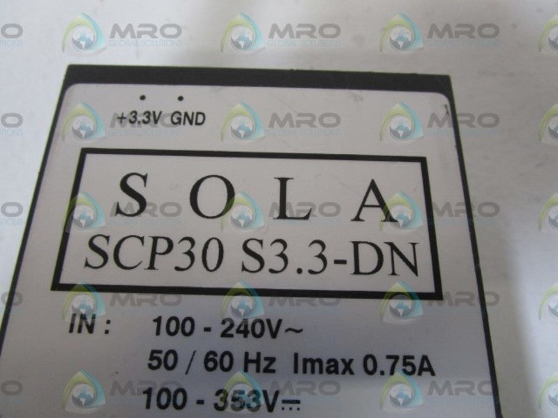 SOLA POWER SUPPLY SCP30 S3.3-DN NSNP