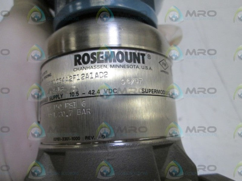ROSEMOUNT TRANSMITTER 3051S1CG4A2F12A1AD2 NSNP