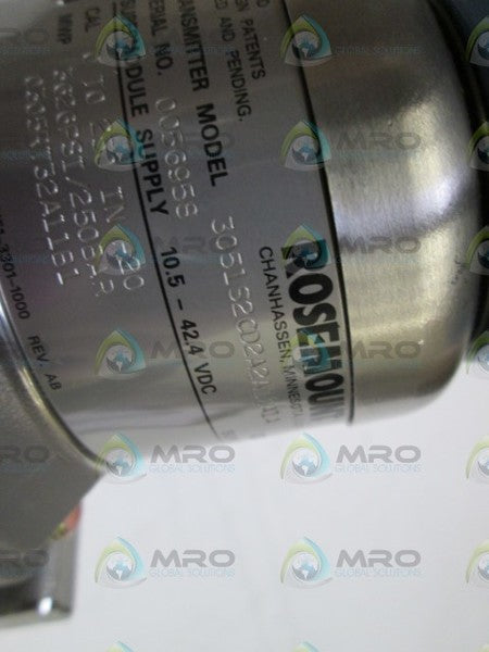 ROSEMOUNT TRANSMITTER 3051S2CD2A2A11A1A NSNP