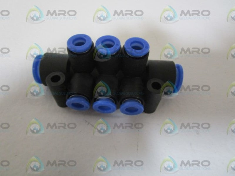 LOT OF 11 SMC ONE TOUCH FITTING MANIFOLD KM11-06-10-6 NSNP