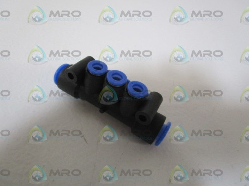 LOT OF 11 SMC ONE TOUCH FITTING MANIFOLD KM11-06-10-6 NSNP