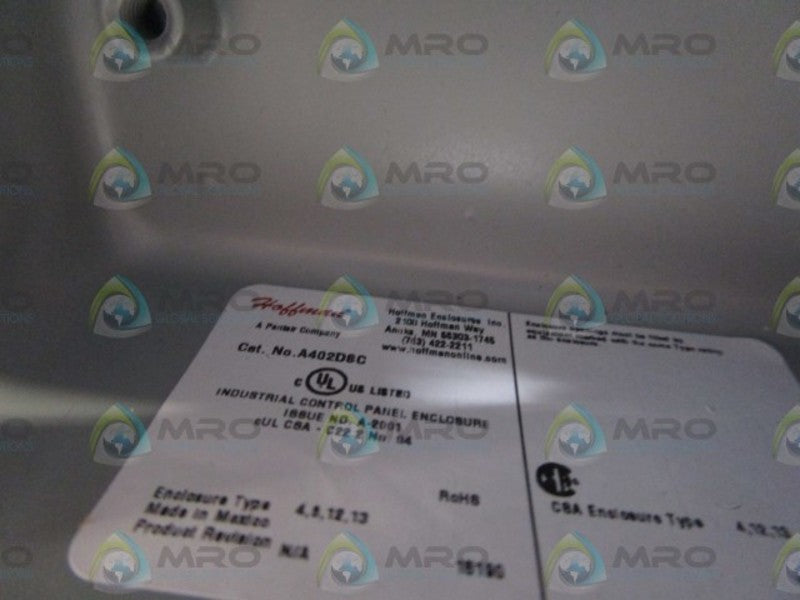 HOFFMAN SCREW COVER BOX A402DSC UNMP