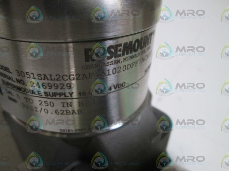 ROSEMOUNT TRANSMITTER 30519AL2CG2AF1A1020DFF7ACA00 NSMP
