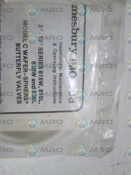 JAMESBURY VALVE REPAIR KIT IMO-308 NSNP IN BAG