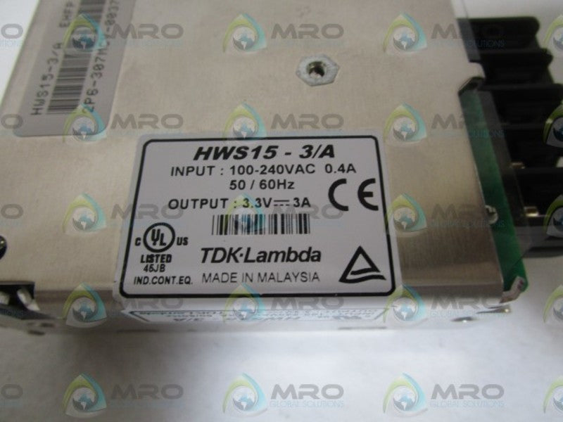 TDK-LAMBDA POWER SUPPLY HWS15-3/A NSNP