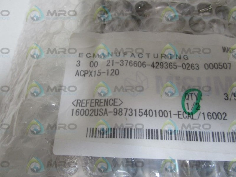 LOT OF 3 MISUMI ACPX15-120 ORIGINAL PACKAGE