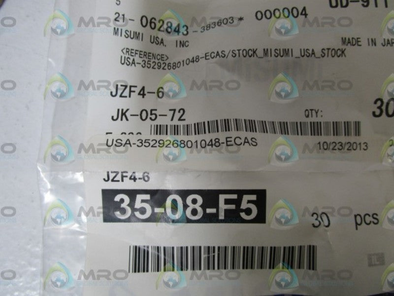 LOT OF 30 MISUMI OIL FREE BUSHINGS JZF4-6 NSMP