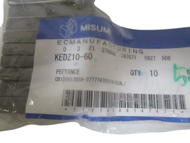 LOT OF 10 MISUMI PARALLEL KEY KEDZ10-60 NSMP