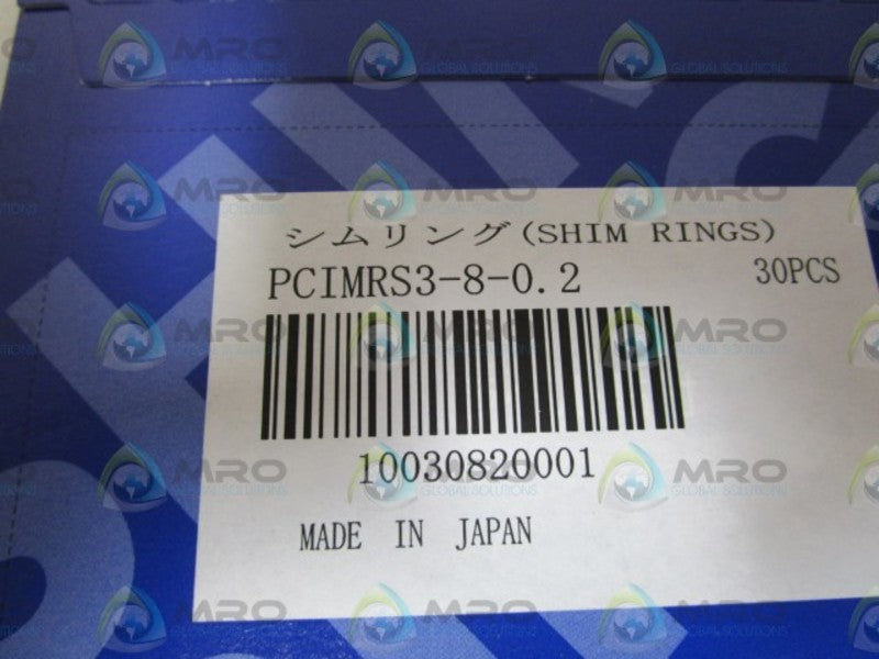 MISUMI SHIM RINGS PCIMRS3-8-0.2 NSFS