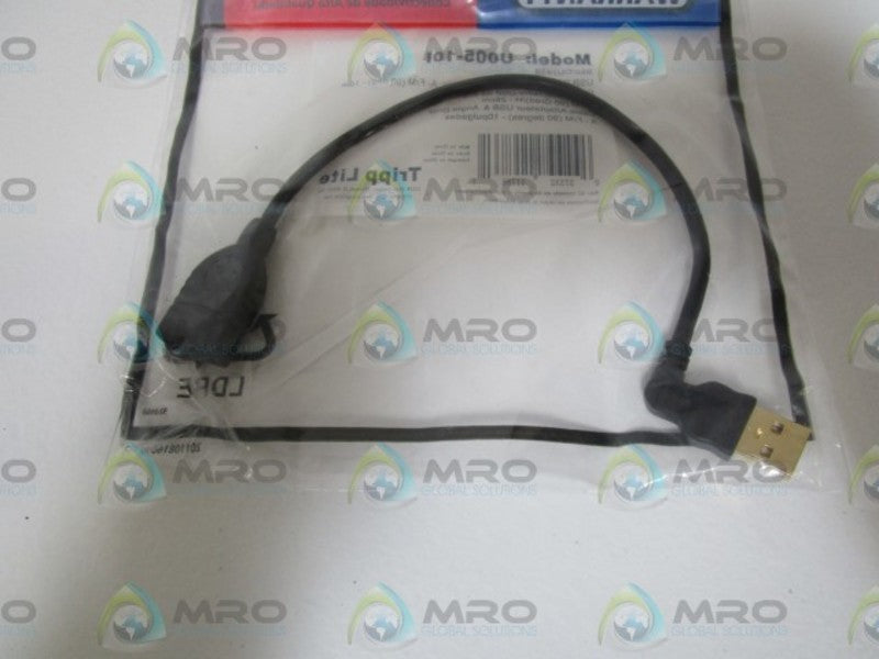 LOT OF 8 TRIPP LITE RIGHT ANGLE EXTENSION CABLE U005-10I NSMP