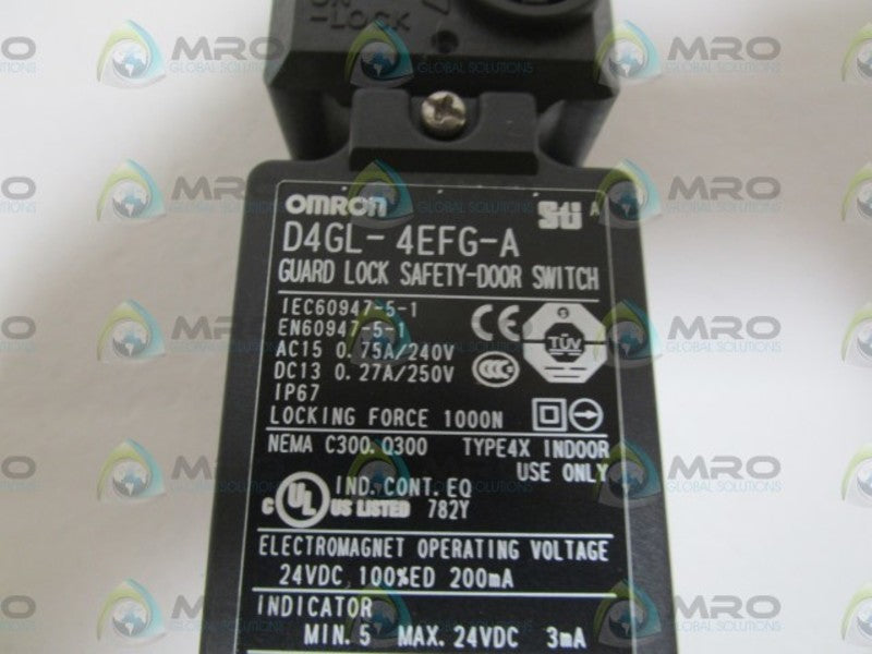 OMRON GUARD LOCK SAFETY-DOOR SWITCH D4GL-4EFG-A/D4GL-SK NSNP