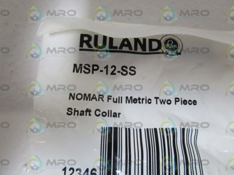 RULAND SHAFT COLLAR MSP-12-SS NSMP