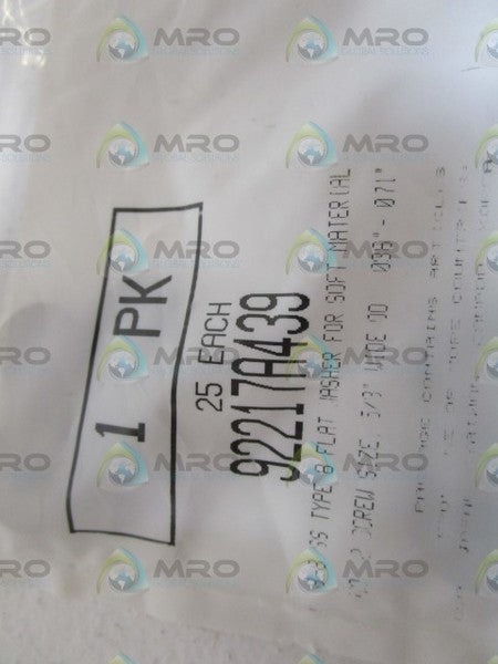 LOT OF 25 WASHER 92217A439 NSMP
