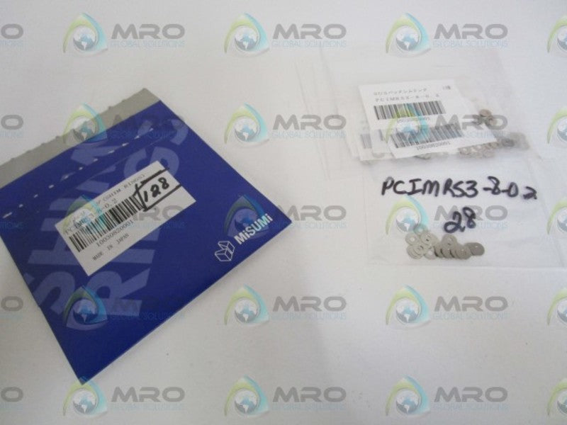 LOT OF 128 MISUMI SHIM RINGS PCIMRS3-8-0.2 ORIGNAL PACKAGE
