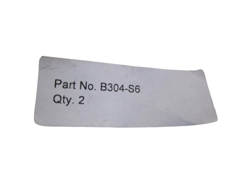 LOT OF 2 FITTINGS B304-S6 NSNP IN BAG