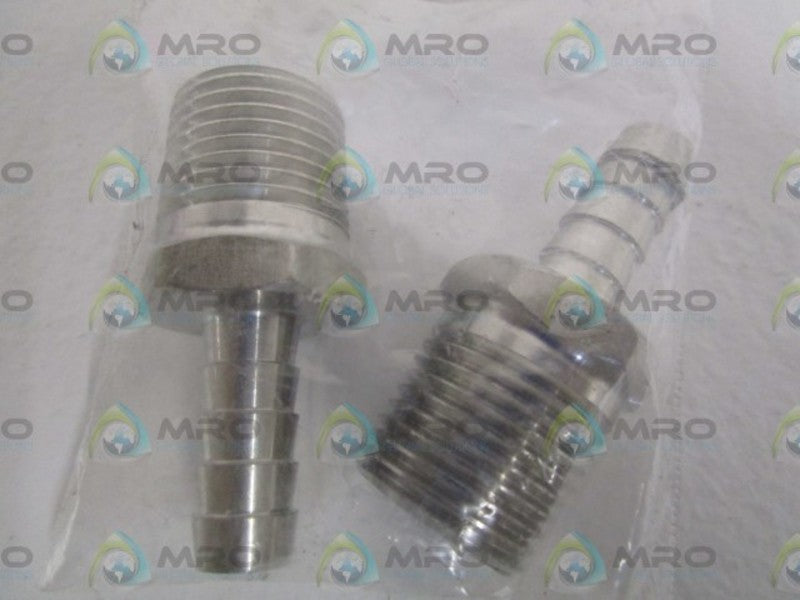 LOT OF 2 FITTINGS B304-S6 NSNP IN BAG