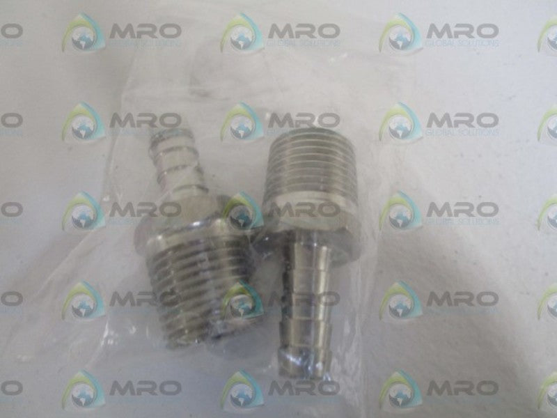 LOT OF 2 FITTINGS B304-S6 NSNP IN BAG