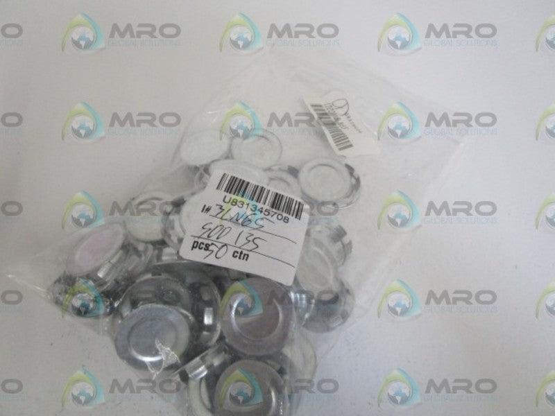 LOT OF 50 GRAINGER KNOCK OUT PLUG 3LN65 NSNP