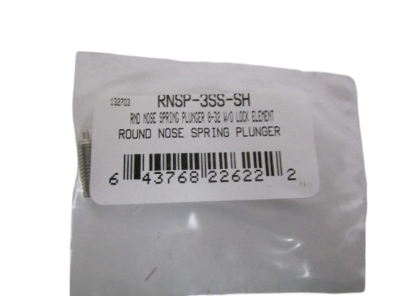 ROUND NOSE SPRING PLUNGER RNSP-3SS-SH NSNP IN BAG