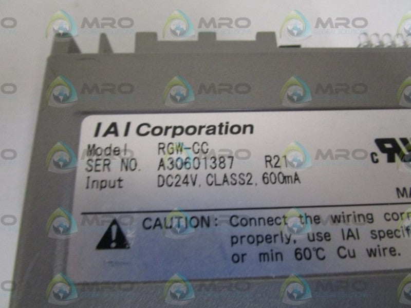 IAI CORP. CONTROLLER ROBONET RGW-CC (AS PICTURED) NSNP