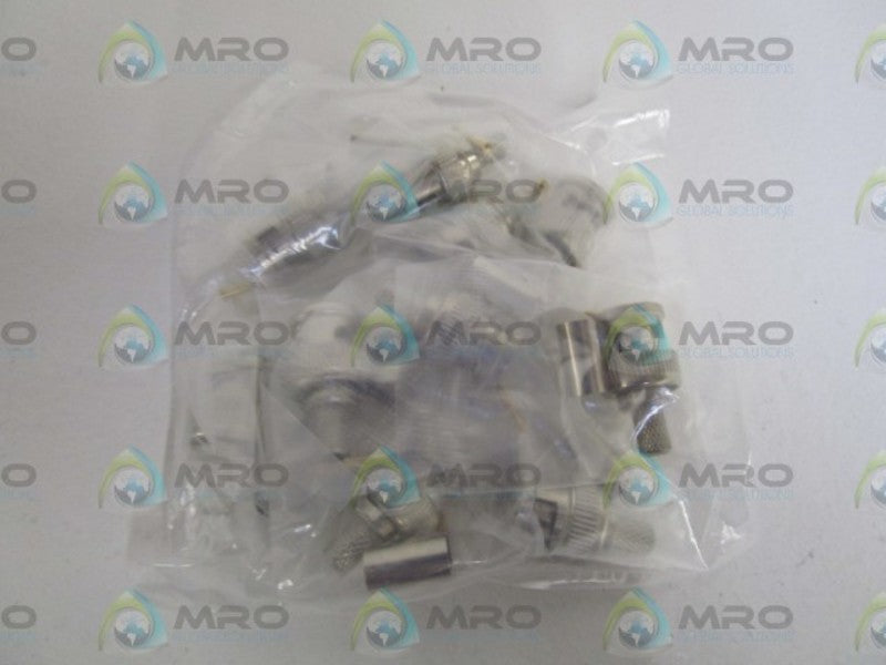 LOT OF 10 DOLPHIN MALE 3-PIECE CRIMP CONNECTOR DC-MC88-2 NSNP IN BAG