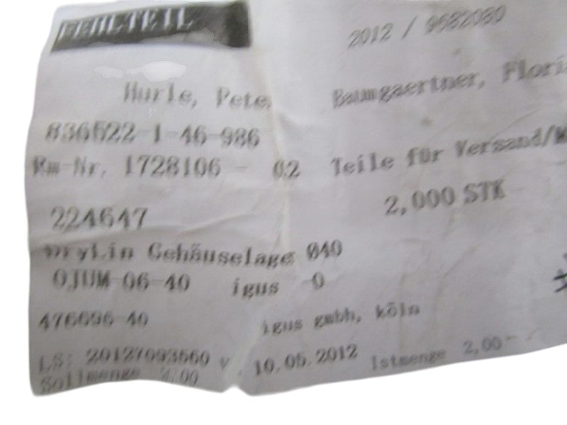 LOT OF 2 IGUS OJUM-06-40 NSNP