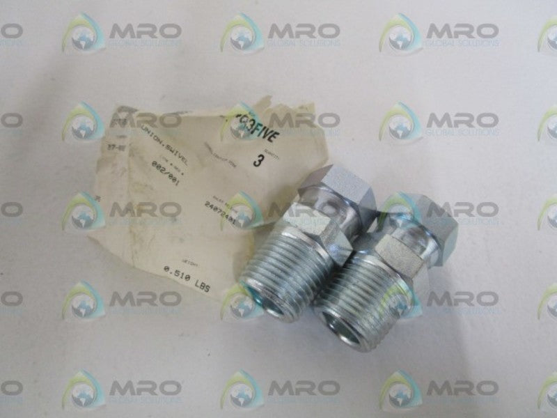LOT OF 2 UNION SWIVEL FITTING 158256 NSNP