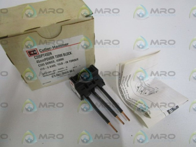 CUTLER-HAMMER TERMINAL BLOCK C395PT45DN  NSMP