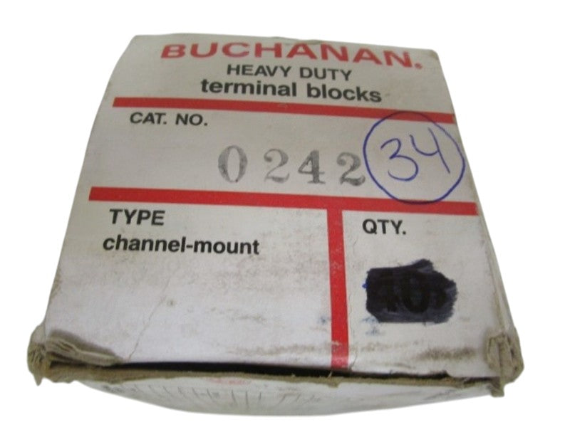 LOT OF 34 BUCHANAN TERMINAL BLOCK 0242 NSMP