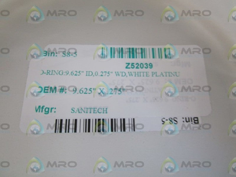 SANITECH O-RING  9.625"X.275"  NSNP IN BAG
