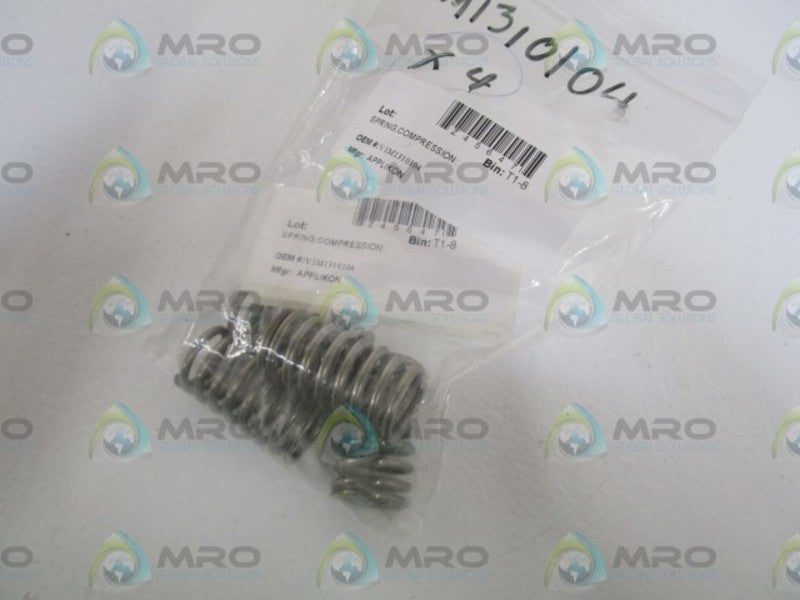 LOT OF 4 APPLIKON COMPRESSION SPRING V1M1310104 NSNP