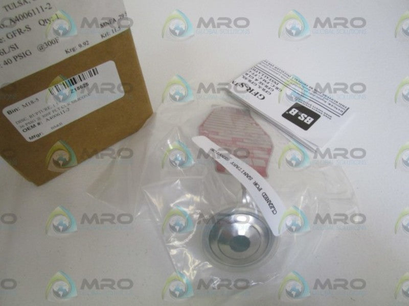 BS&B TYPE: GFR-S A4006111-2 1.5" NSMP