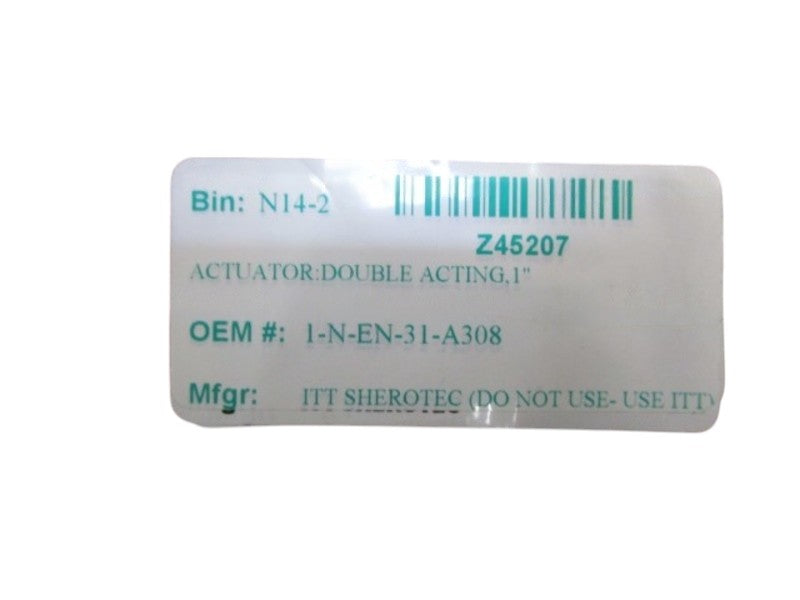 ITT ACTUATOR: DOUBLE ACTING 1" 1-N-EN-31-A308 NSMP